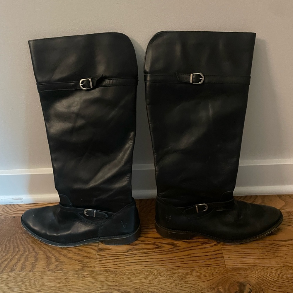 Frye Black Riding Boots - Picture 2 of 6
